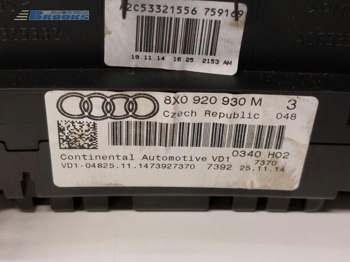 Kontaktslot + computer van een Audi A1 Sportback (8XA/8XF) 1.2 TFSI 2014