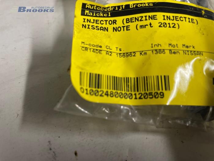 Injector (benzine injectie) van een Nissan Note (E11) 1.4 16V 2012