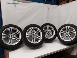 Gebruikte Sportvelgenset + winterbanden BMW 3 serie (E90) 318i 16V Prijs € 200,00 Margeregeling aangeboden door Autobedrijf Brooks