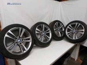Gebruikte Sportvelgenset + banden BMW 3 serie Touring (F31) 316i 1.6 16V Prijs € 350,00 Margeregeling aangeboden door Autobedrijf Brooks