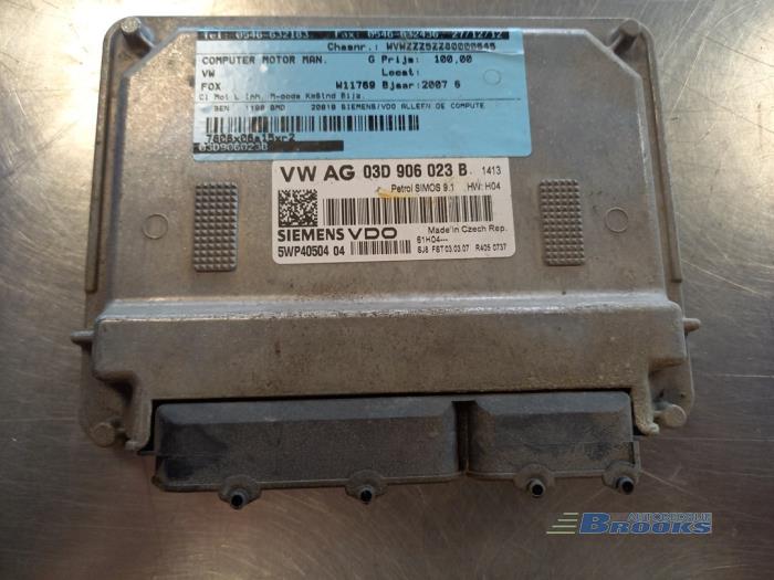 Gebruikte Computer Motormanagement Volkswagen Fox (5Z) 1.2 Prijs € 50,00 Margeregeling aangeboden door Autobedrijf Brooks