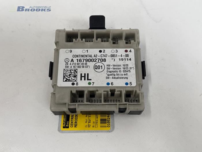 Gebruikte Module Centrale Deurvergrendeling Mercedes GLE (V167) 450 EQ Boost 3.0 24V 4-Matic Prijs € 30,00 Margeregeling aangeboden door Autobedrijf Brooks