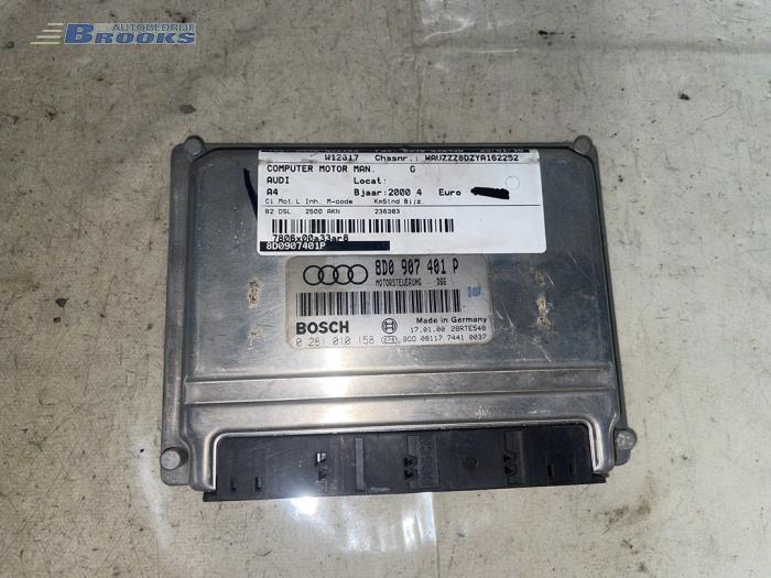 Gebruikte Computer Motormanagement Audi A4 (B5) 2.5 TDI V6 24V Prijs € 80,00 Margeregeling aangeboden door Autobedrijf Brooks