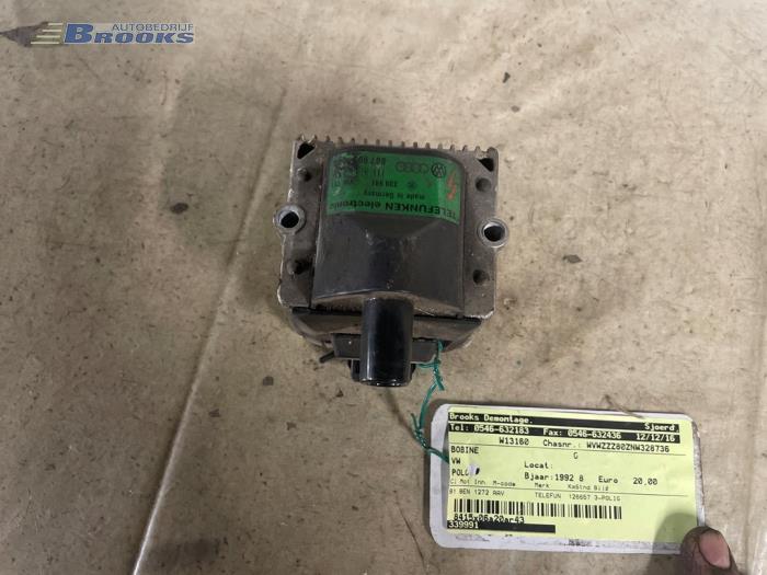 Gebruikte Bobine Volkswagen Polo II Coupé (86) 1.3 Kat. Prijs € 20,00 Margeregeling aangeboden door Autobedrijf Brooks