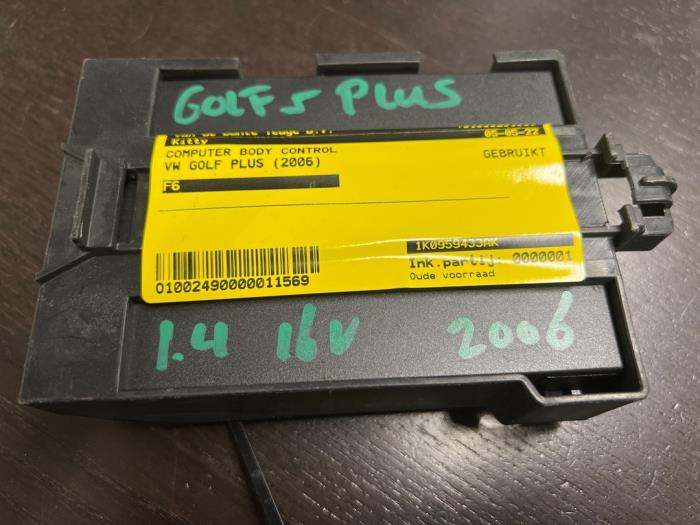 Gebruikte Computer Body Control Volkswagen Golf Plus (5M1/1KP) 1.4 16V Prijs € 26,25 Margeregeling aangeboden door van de Bunte Teuge B.V.