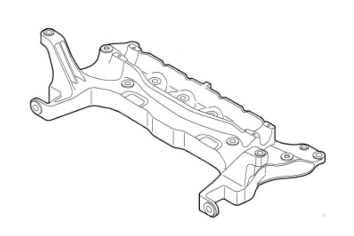 Gebruikte Subframe Fiat Fiorino (225) 1.3 JTD 16V Multijet Prijs € 105,00 Margeregeling aangeboden door van de Bunte Teuge B.V.