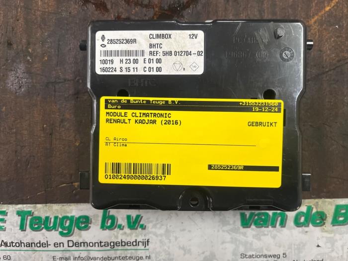 Gebruikte Module climatronic Renault Kadjar (RFEH) 1.2 Energy TCE 130 Prijs € 105,00 Margeregeling aangeboden door van de Bunte Teuge B.V.