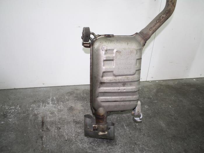 Uitlaat Einddemper van een Mercedes-Benz SLK (R172) 1.8 250 16V BlueEFFICIENCY 2012