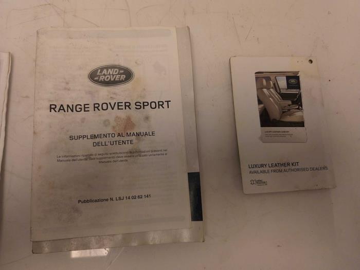Landrover Range Rover Sport Betriebsanleitung Landrover Range Rover Sport LSJ140262141 O173274 1