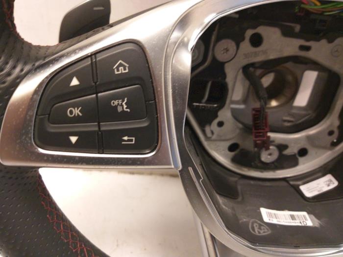 Stuurwiel van een Mercedes-Benz C Estate (S205) C-450 AMG Sport 3.0 V6 24V Turbo 4-Matic 2015