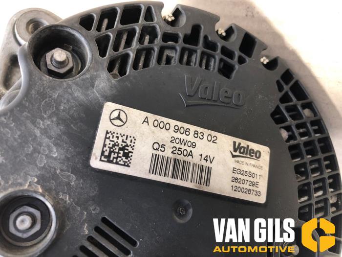 Dynamo van een Mercedes-Benz Vito Tourer (447.7) 2.0 116 CDI 16V 2020