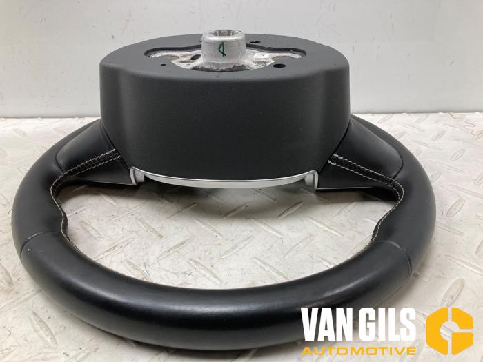 Occ Motorsport Volant Modèle Track Vinyle Look Carbone Bras Noir - 90 Mm Volant Plat Complet