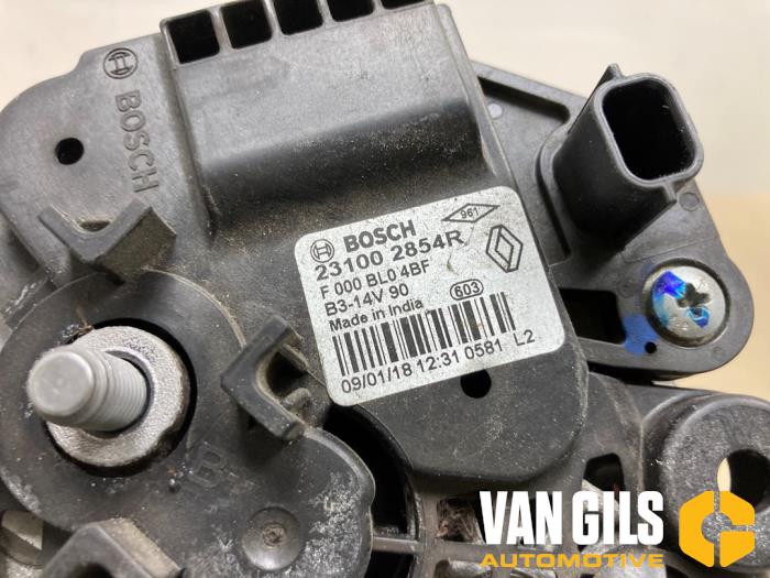 Dynamo van een Renault Captur (2R) 0.9 Energy TCE 12V 2018