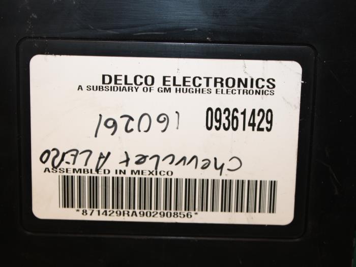 Computer Body Control van een Chevrolet Alero 2.4 16V SA,SB,SC 2000