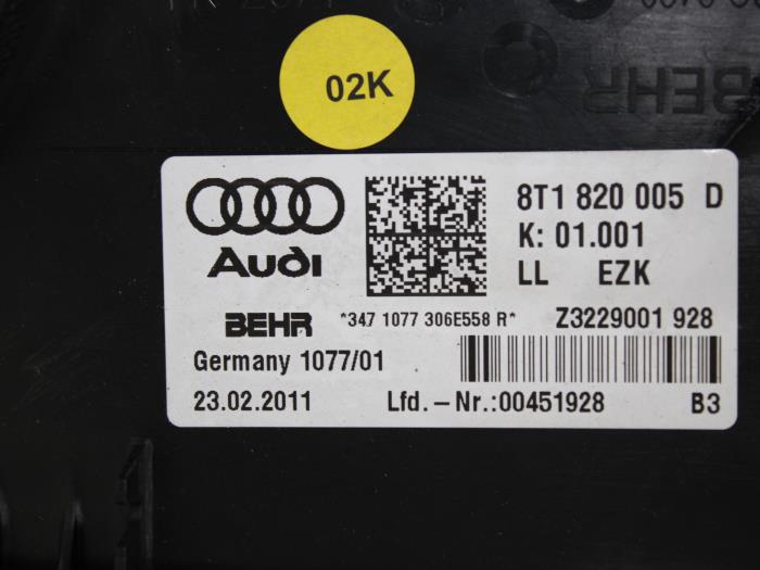 Kachelhuis van een Audi A4 Avant Quattro (B8) 2.0 TFSI 16V 2013