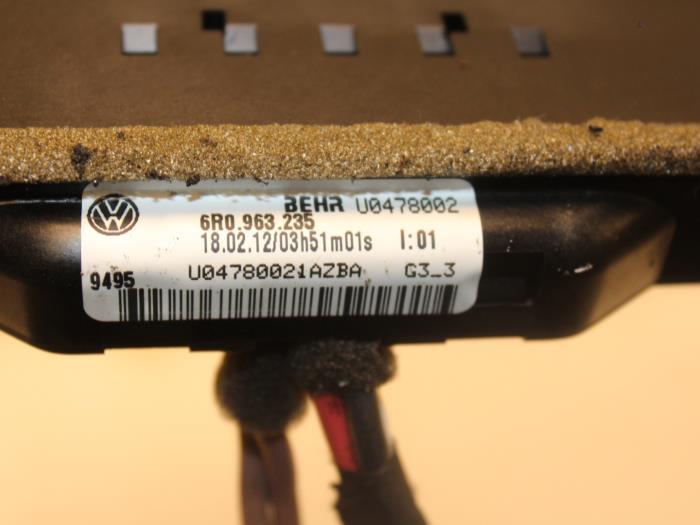 Element Kachelverwarming van een Volkswagen Polo V (6R) 1.2 12V 2014
