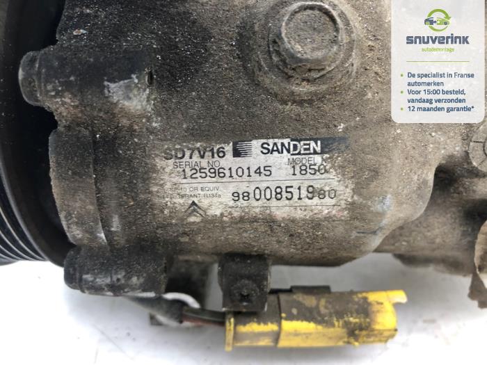 Aircopomp van een Peugeot Expert (G9) 1.6 HDi 90 2012