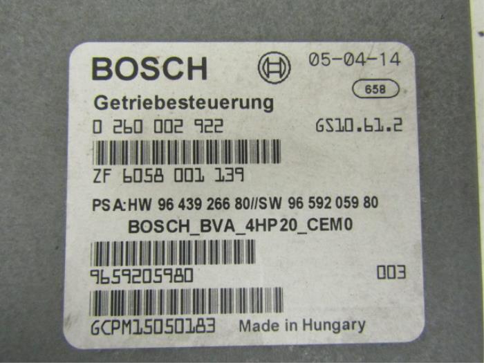 Computer Automatische Bak van een Citroën C5 II Berline (RC) 2.2 HDiF 16V 2005