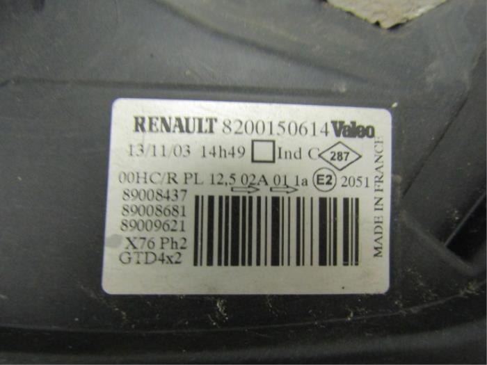 Koplamp links van een Renault Kangoo 2005