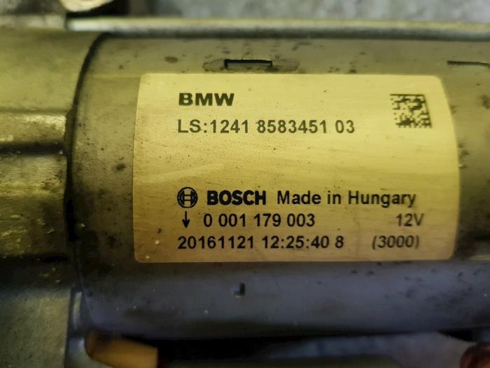 Gebruikte Startmotor BMW 1 serie (F20) 114d 1.5 12V TwinPower Prijs € 108,90 Inclusief btw aangeboden door autodemontage denollen