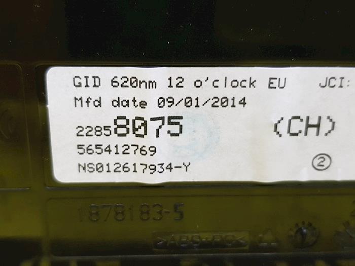 Display Interieur van een Vauxhall Meriva Mk.II 1.4 16V Ecotec 2015