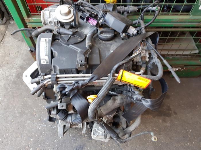 Motor van een Volkswagen Polo IV (9N1/2/3) 1.4 TDI 70 2006