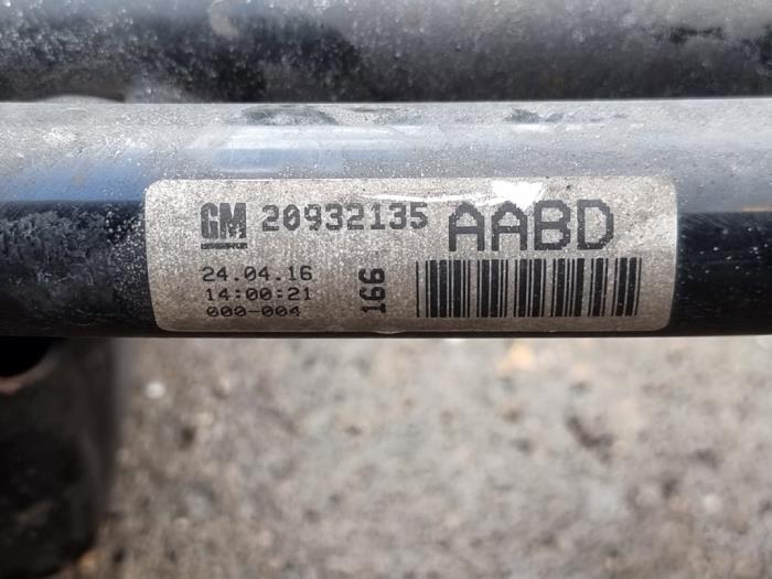 Subframe van een Opel Insignia 1.6 CDTI 16V 2016