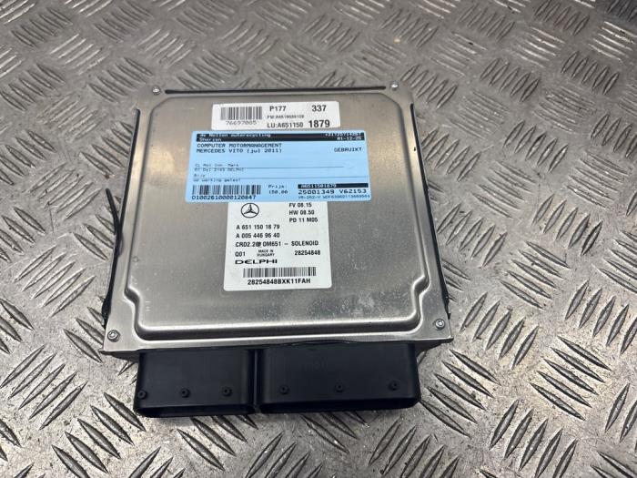 Gebruikte Computer Motormanagement Mercedes Vito (639.6) 2.2 113 CDI 16V Euro 5 Prijs € 150,00 Margeregeling aangeboden door autodemontage denollen