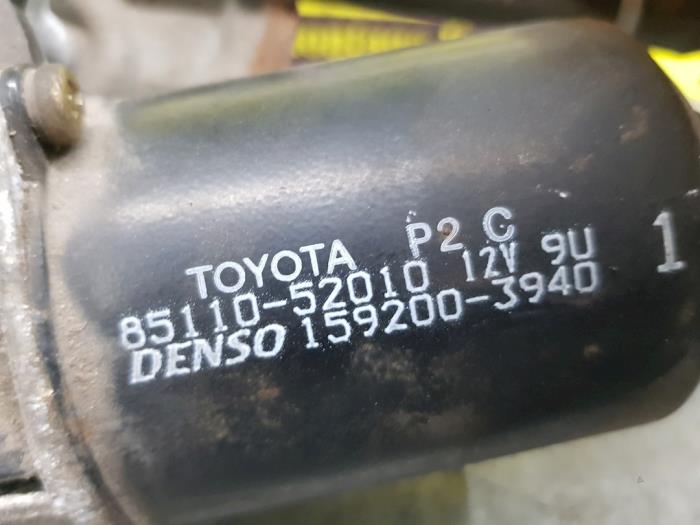 Ruitenwis Mechaniek van een Toyota Yaris (P1) 1.0 16V VVT-i 1999