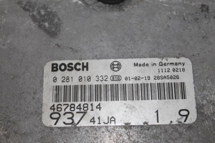 Gebruikte Computer Motormanagement Alfa Romeo 147 (937) 1.9 JTD 115 Prijs € 85,00 Margeregeling aangeboden door Maresia Parts