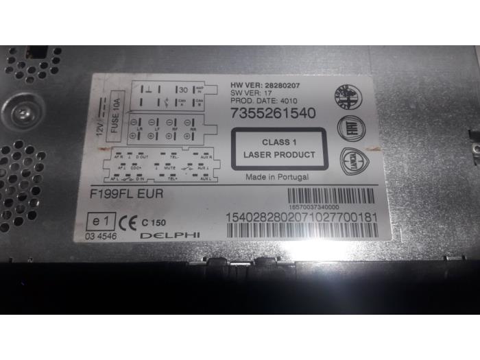 FIAT Punto 3 generation (2005-2020) Music Player Without GPS 735597878 19480013