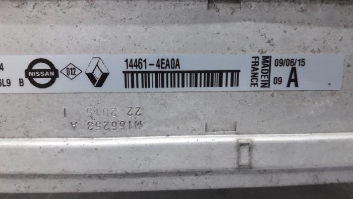 Intercooler van een Renault Kadjar (RFEH) 1.5 dCi DPF 2015