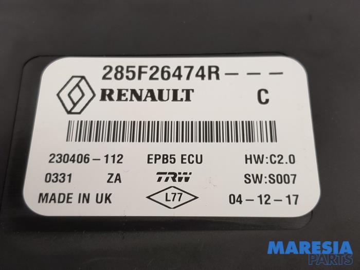 Handrem Module van een Renault Kadjar (RFEH) 1.6 TCE 165 2018