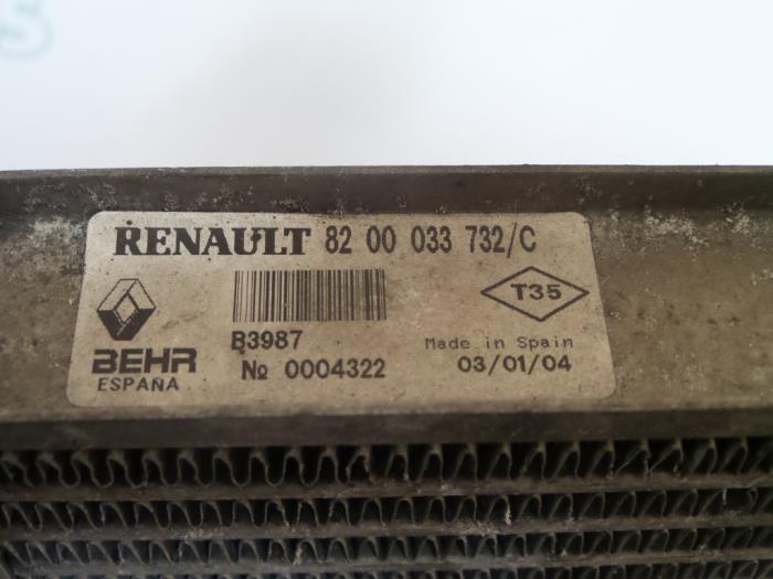 RENAULT Vel Satis 1 generation (2002-2009) Interkūlerio radiatorius 8200033732C 19444910