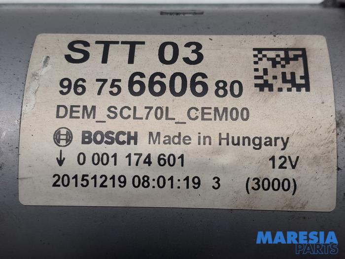 Startmotor van een DS DS 4/DS 4 Crossback (NX) 1.6 BlueHDI 120 2016