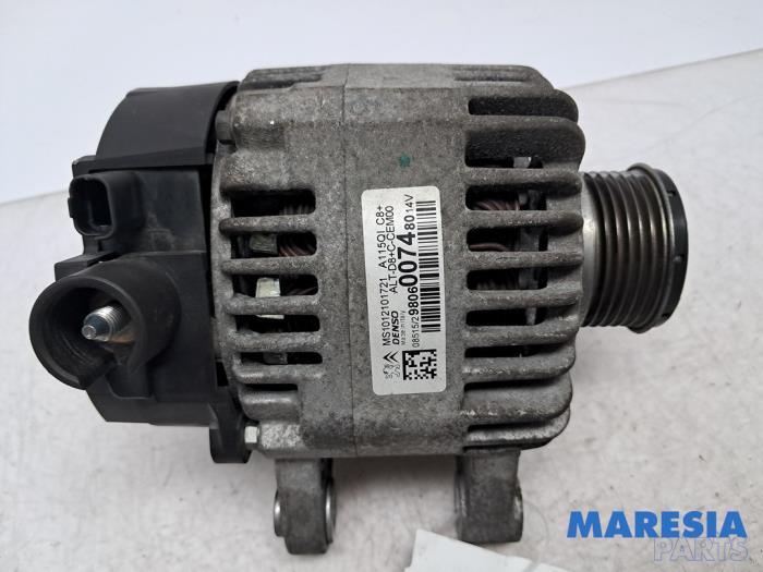 Gebruikte Dynamo Peugeot 208 I (CA/CC/CK/CL) 1.0 Vti 12V PureTech Prijs € 34,95 Margeregeling aangeboden door Maresia Parts
