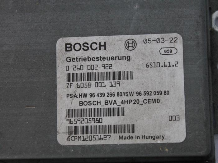 Computer Automatische Bak van een Citroën C5 II Break (RE) 2.2 HDiF 16V 2005