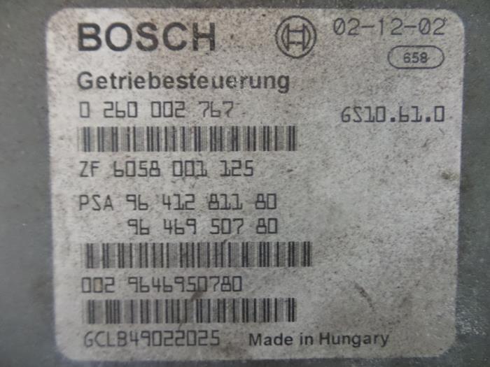 Computer Automatische Bak van een Citroën C5 I Break (DE) 2.2 HDi 16V FAP 2003