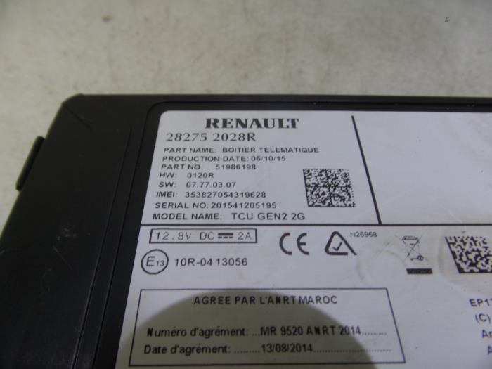 Computer Diversen van een Renault Captur (2R) 1.5 Energy dCi 110 FAP 2016