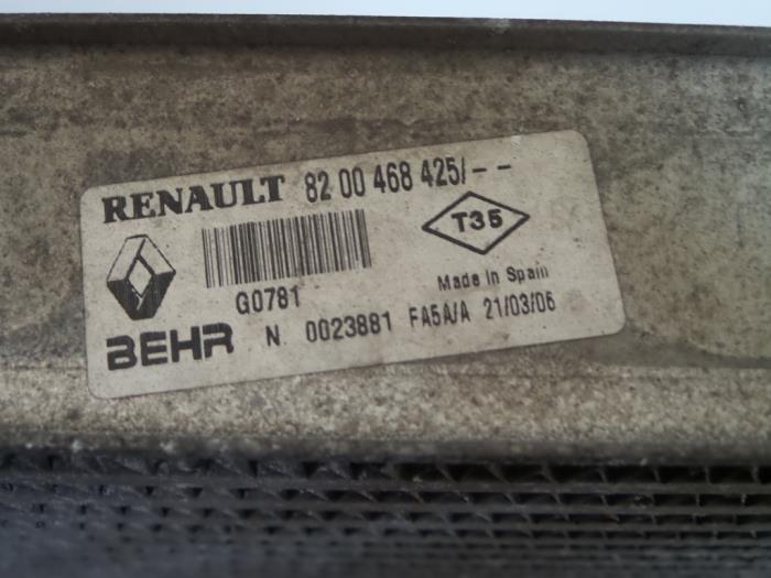 RENAULT Scenic 2 generation (2003-2010) Радиатор интеркулера 8200115540 19502315