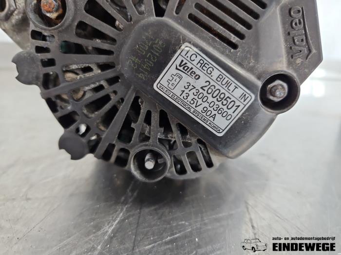 Dynamo van een Hyundai i20 1.2i 16V 2012