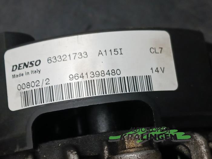 Dynamo van een Citroën C5 I Break (DE) 2.0 16V 2003