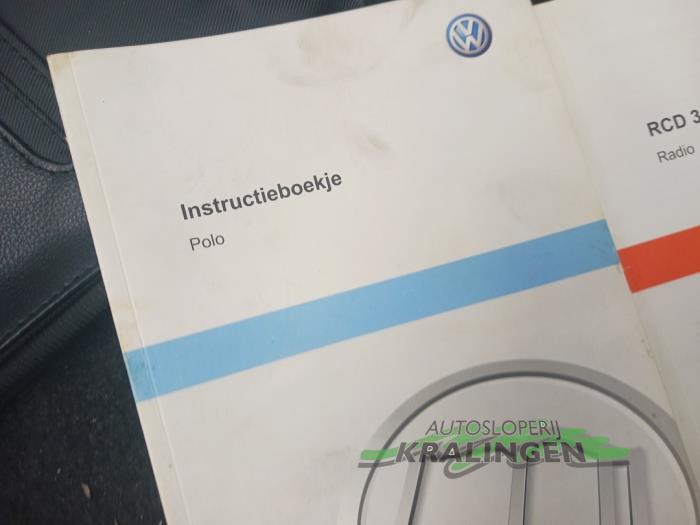 Instructie Boekje van een Volkswagen Polo V (6R) 1.2 TDI 12V BlueMotion 2012