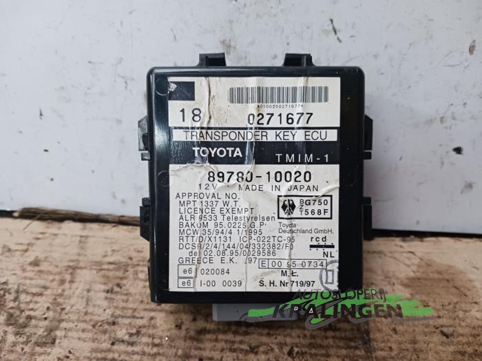 Immobiliser module van een Toyota Starlet (EP9) 1.3,XLi,GLi 16V 1998