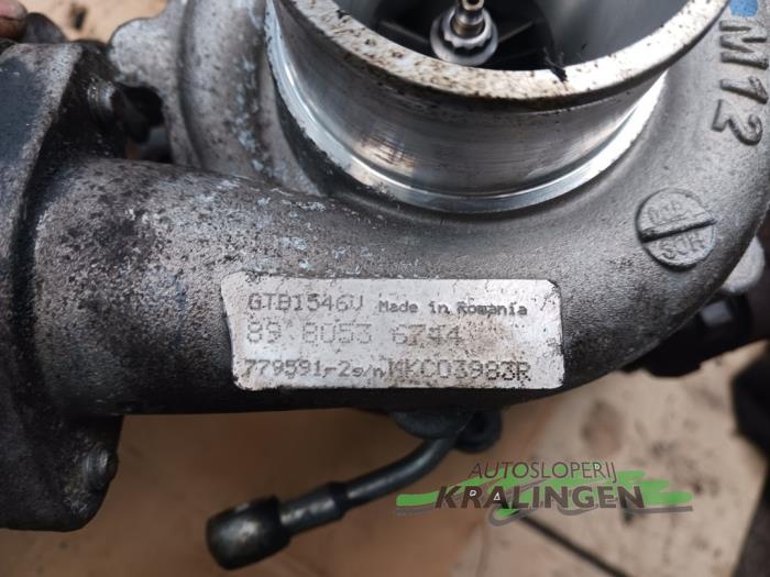 Turbo van een Opel Astra J (PC6/PD6/PE6/PF6) 1.7 CDTi 16V 125 2009