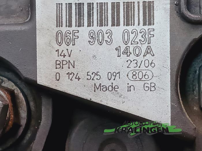 Dynamo van een Seat Altea XL (5P5) 1.2 TSI 2011