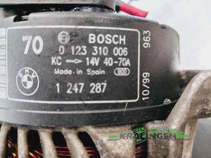 Dynamo van een BMW 3 serie Touring (E36/3) 318i 1998