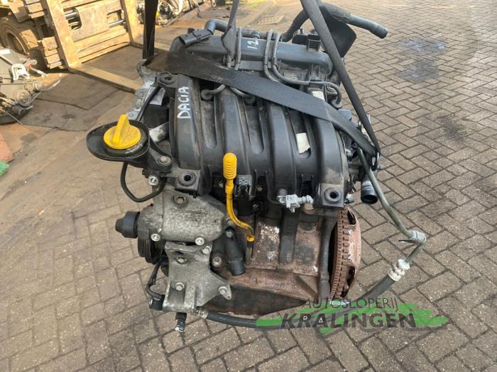 Motor Dacia Sandero I (BS), 2008 / 2013 1.2 16V, Hatchback, Benzine, 1.149cc, 55kW (75pk), FWD, D4F732; D4FF7, 2008-11 / 2013-06, BSDA1; BSDBN; BSDM2; BSRA1; BSRBN (Gebruikt)