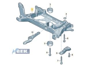 Gebruikte Subframe Volkswagen Passat Variant (3G5) 1.4 TSI 16V Prijs € 200,00 Margeregeling aangeboden door Auto Bek