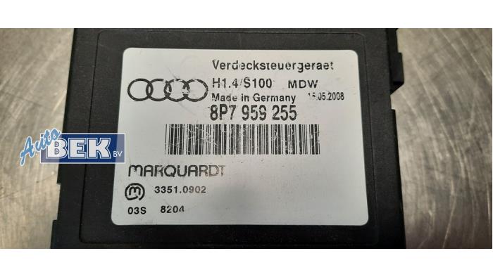 Cabriokap computer van een Audi A3 Cabriolet (8P7) 1.8 TFSI 16V 2010